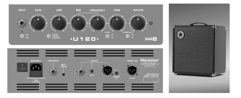 BLACKSTAR UNITY 120 BASS COMBO