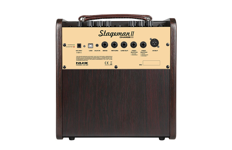 NUX STAGEMAN II 80W ACOUSTIC GUITAR AMPLIFIER