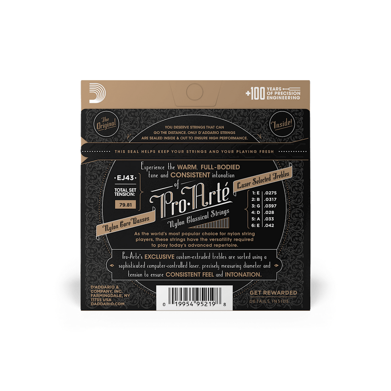 D'ADDARIO PRO-ARTE NYLON TENSION ACOUSTIC GUITAR STRINGS