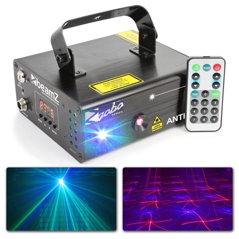 BEAMZBEAMZ ANTHE II DOUBLE LASER 600MW RGB GOBO - Harry Green Music World - Buy online