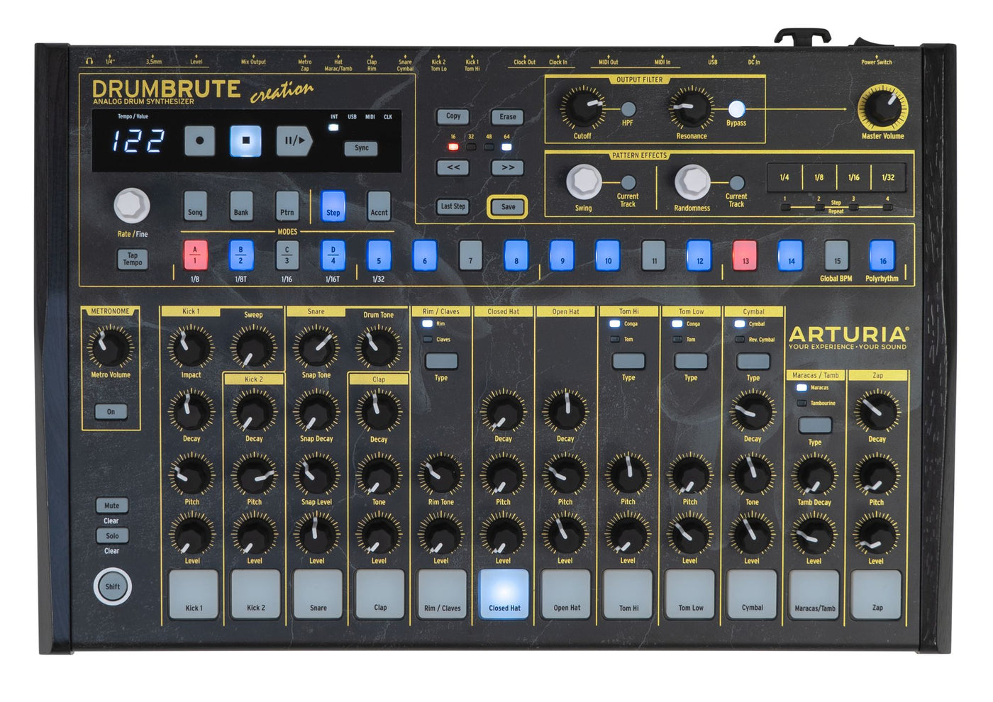 Arturia drumbrute analog drum synthesizer hotsell