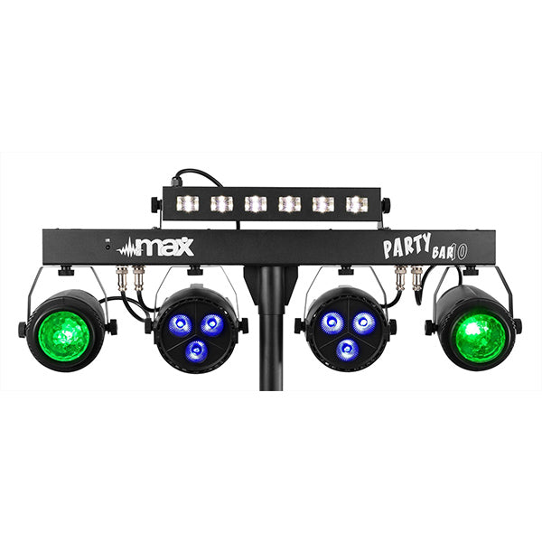 BEAMZ PARTYBAR 10 SET (2 x JELLY MOON, 2 x PAR AND UV/STROBE)