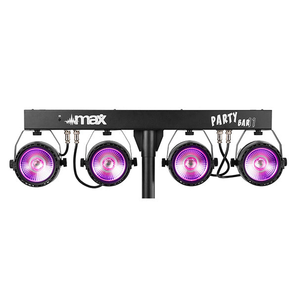 BEAMZ PARTYBAR 11 SET (4 x COB PAR 20W)