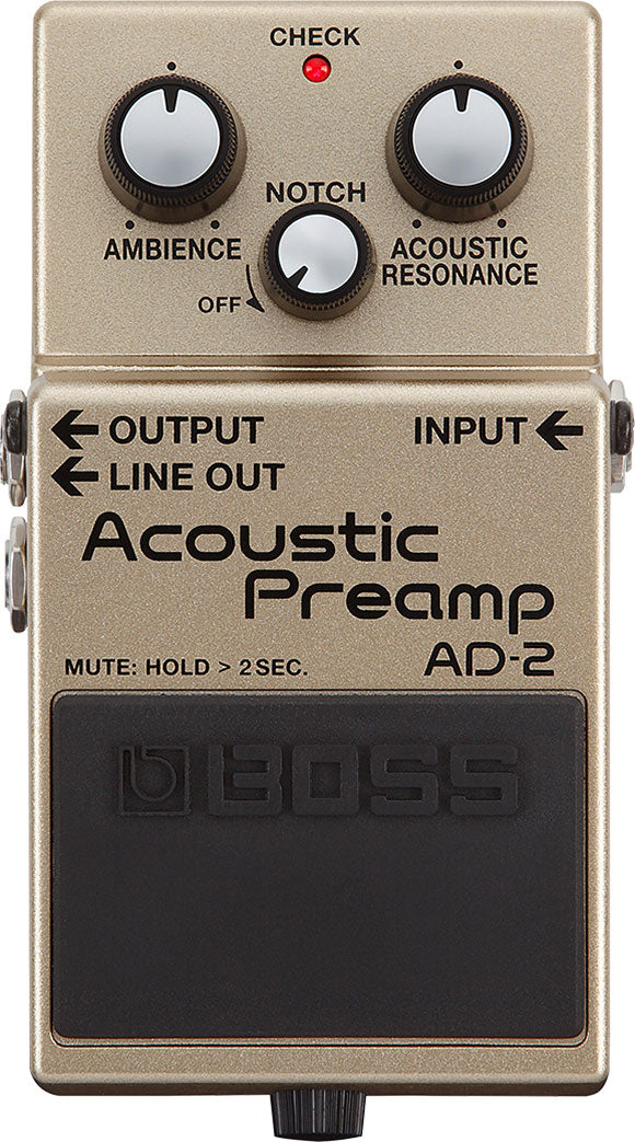 BOSS AD-2 ACOUSTIC PREAMP EFFECTS PEDAL