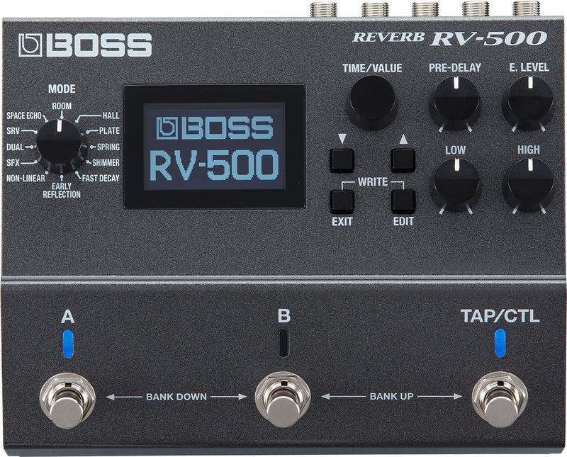 BOSS (RV-500) DUAL DIGITAL DELAY/REVERB EFFECTS PEDAL