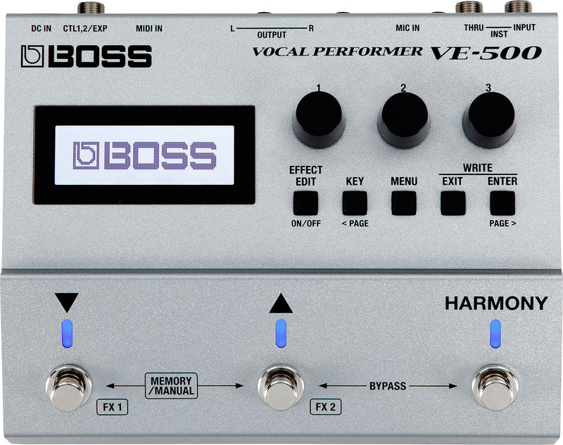 BOSS VE-500 VOCAL PERFORMER EFFECTS PROCESSOR