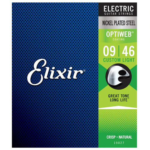 ELIXIR ELECTRIC NICKEL OPTIWEB GUITAR STRING SET