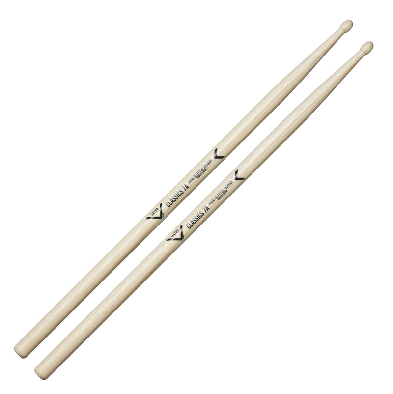 VATER CLASSIC 7A DRUMSTICKS - WOOD TIP