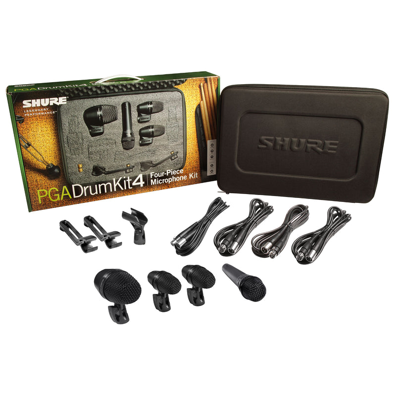 SHURESHURE PGADRUMKIT 4 DRUM MICROPHONE SET - Harry Green Music World - Buy online