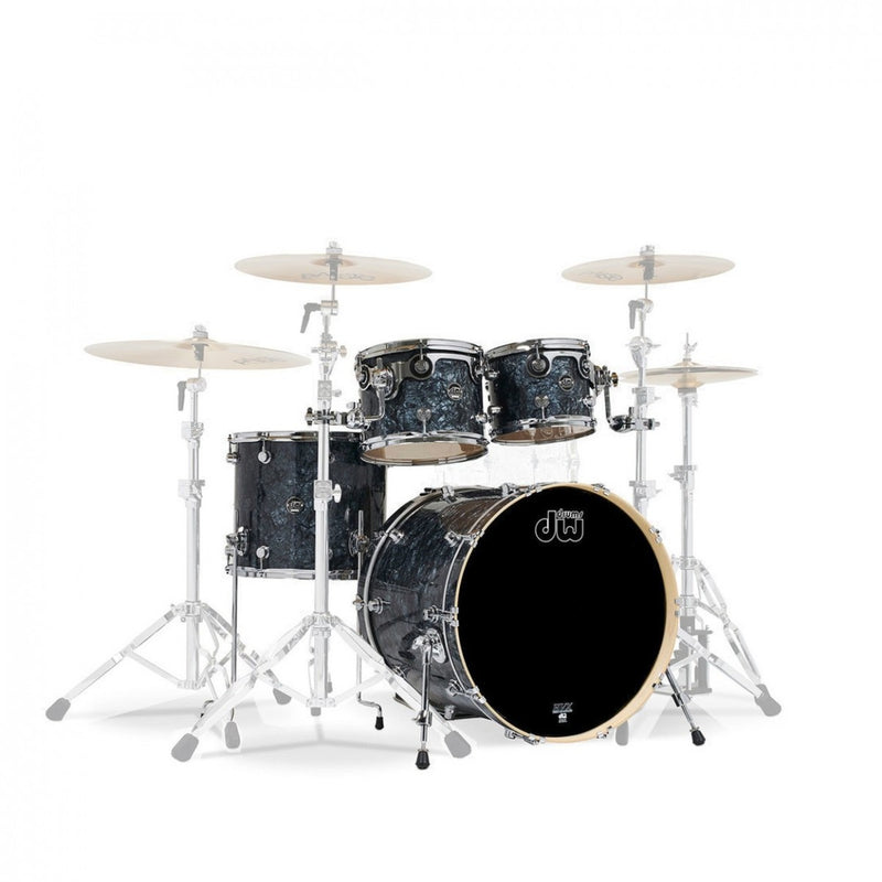 DW PERFORMANCE SERIES 4-PIECE SHELL PACK BASS DRUM – BLACK DIAMOND