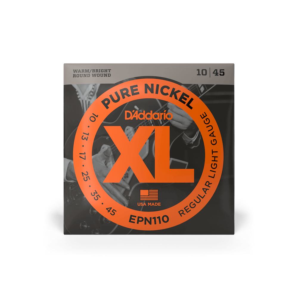 D'ADDARIO PURE NICKEL ROUND WOUND ELECTRIC GUITAR STRINGS 010-045