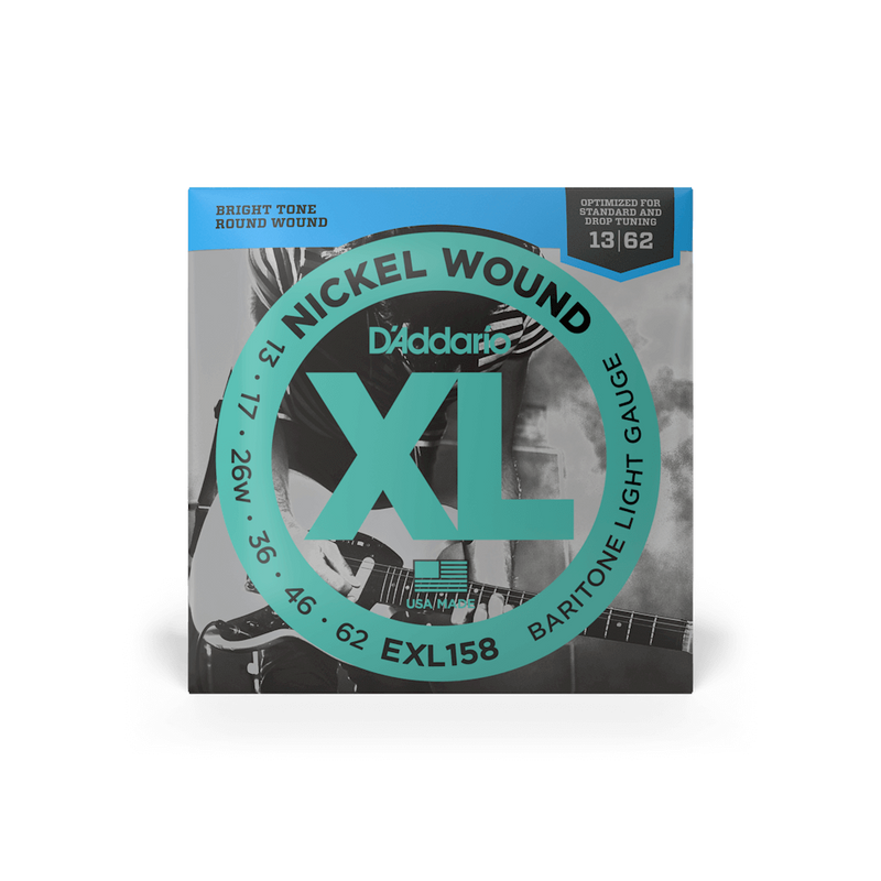 D'ADDARIO NICKEL ROUND WOUND BARITONE ELECTRIC GUITAR STRINGS