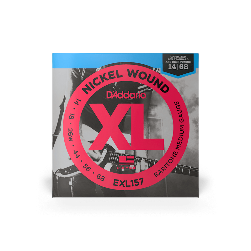 D'ADDARIO NICKEL ROUND WOUND BARITONE ELECTRIC GUITAR STRINGS