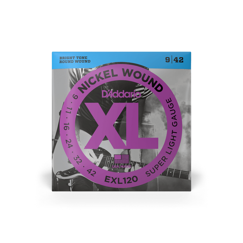D'ADDARIO NICKEL ROUND WOUND (LIGHT) ELECTRIC GUITAR STRINGS