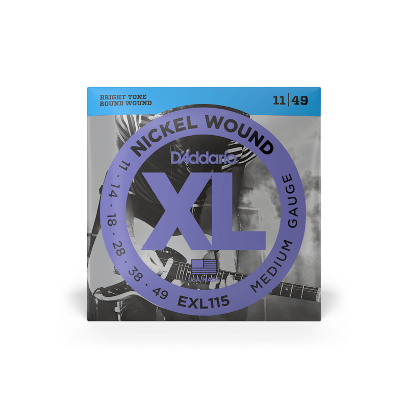 D'ADDARIO NICKEL ROUND WOUND BLUES/JAZZ ROCK ELECTRIC GUITAR STRINGS 011-049