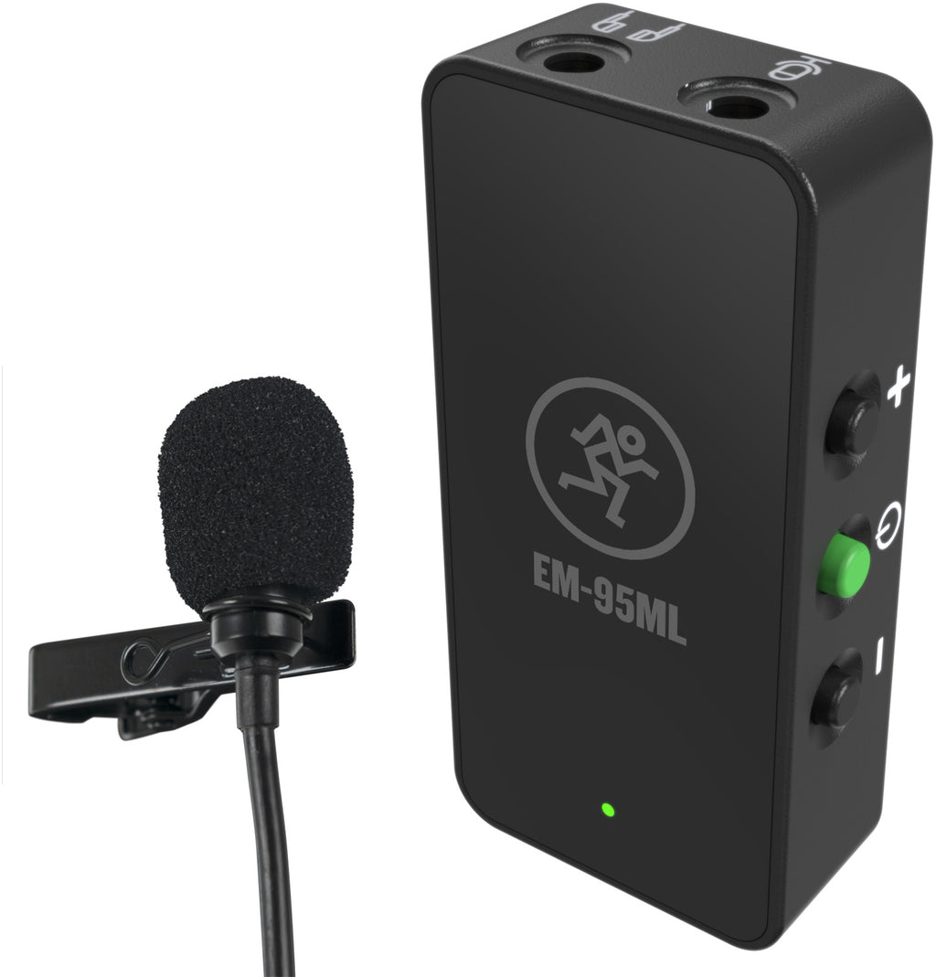 MACKIE LAVALIER MICROPHONE WITH IN-LINE AMPLIFIER FOR SMARTPHONES AND DSLRS