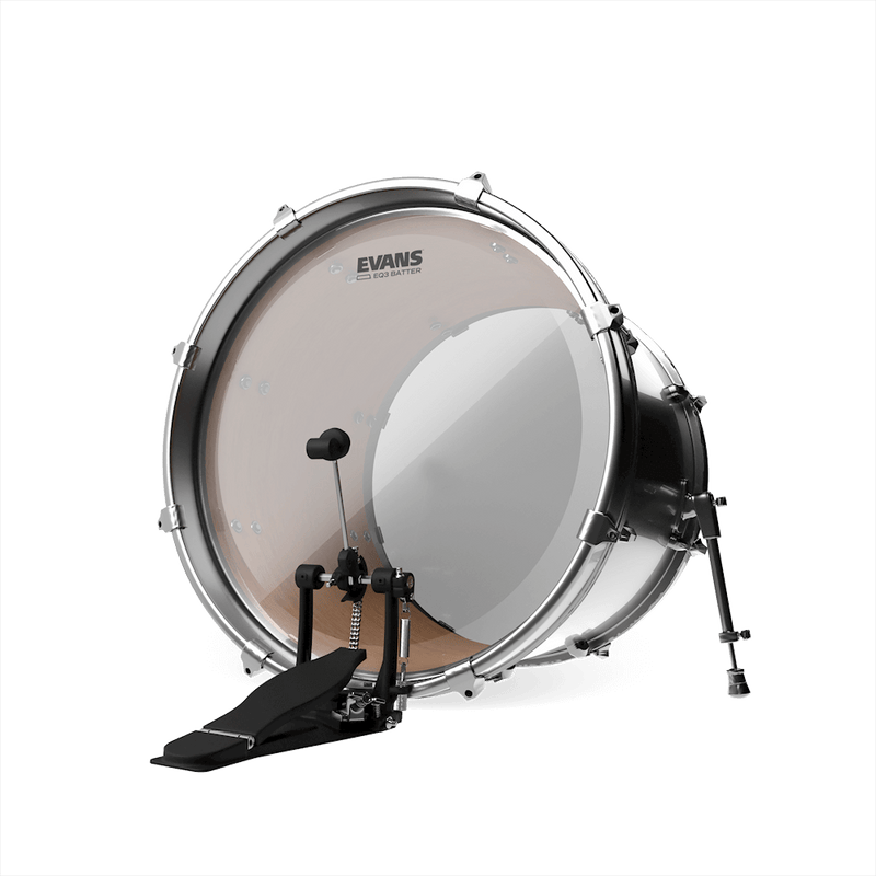 EVANS EQ3 CLEAR BASS DRUM BATTER HEADS