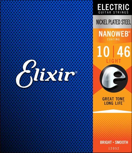 ELIXIR ELECTRIC NICKEL NANOWEB GUITAR STRING SET