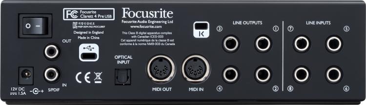 FOCUSRITE CLARRET 4 PRE USB