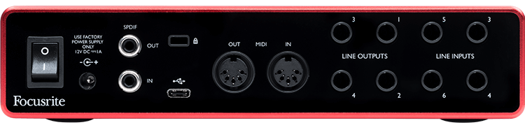 FOCUSRITE SCARLETT 8i6 3RD GENERATION AUDIO INTERFACE