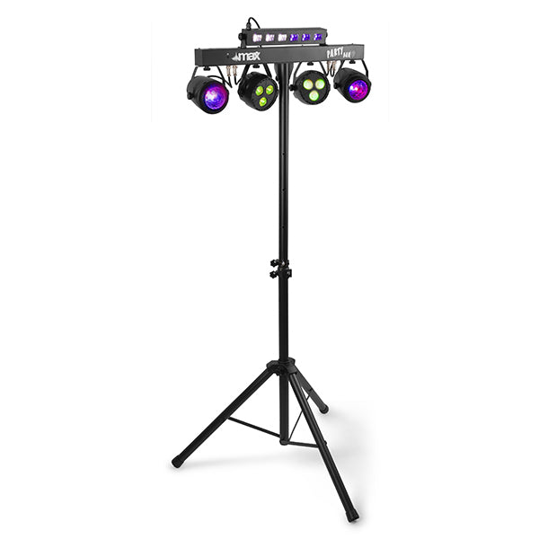 BEAMZ PARTYBAR 10 SET (2 x JELLY MOON, 2 x PAR AND UV/STROBE)