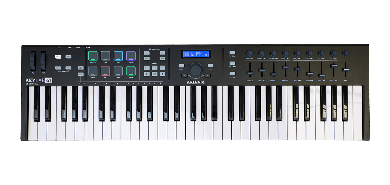 Arturia keylab essential 61 aftertouch hotsell
