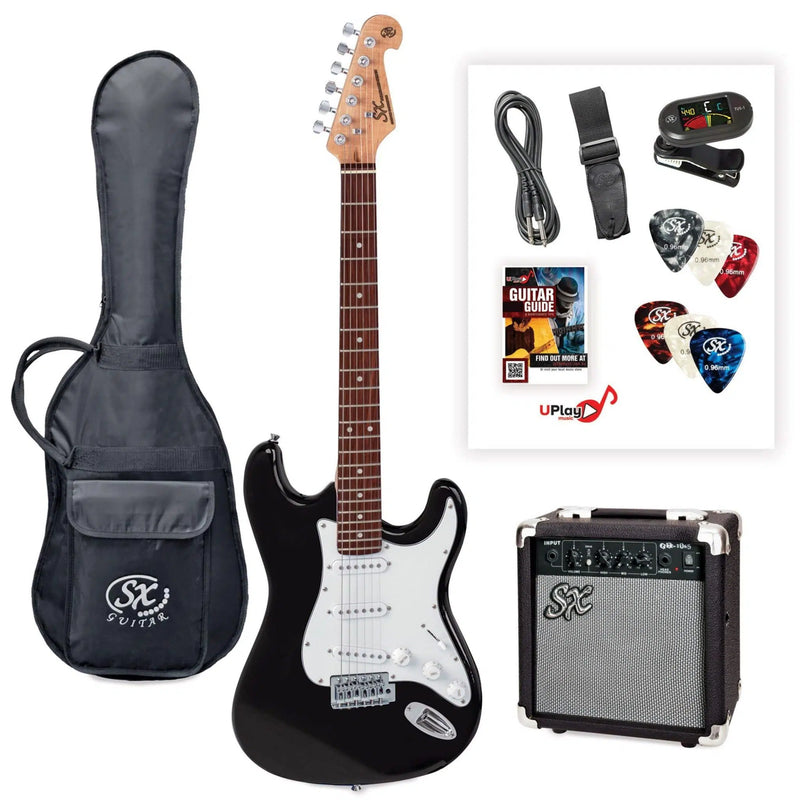 SX ELECTRIC GUITAR KIT + AMPLIFIER