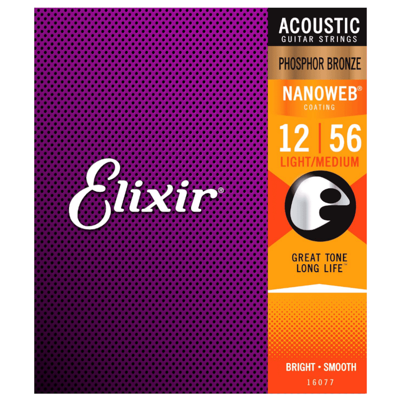 ELIXIR ACOUSTIC PHOSPHOR NANOWEB GUITAR STRING SET