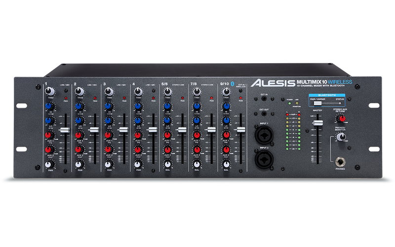 Alesis Multimix 10-Channel Wireless Rackmount Mixer With Bluetooth