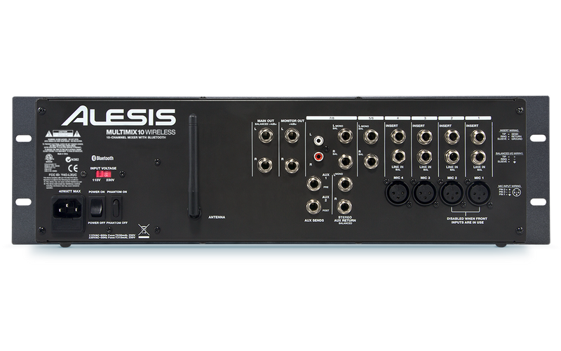 Alesis Multimix 10-Channel Wireless Rackmount Mixer With Bluetooth