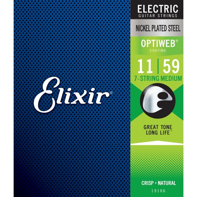 ELIXIR ELECTRIC NICKEL OPTIWEB GUITAR STRING SET