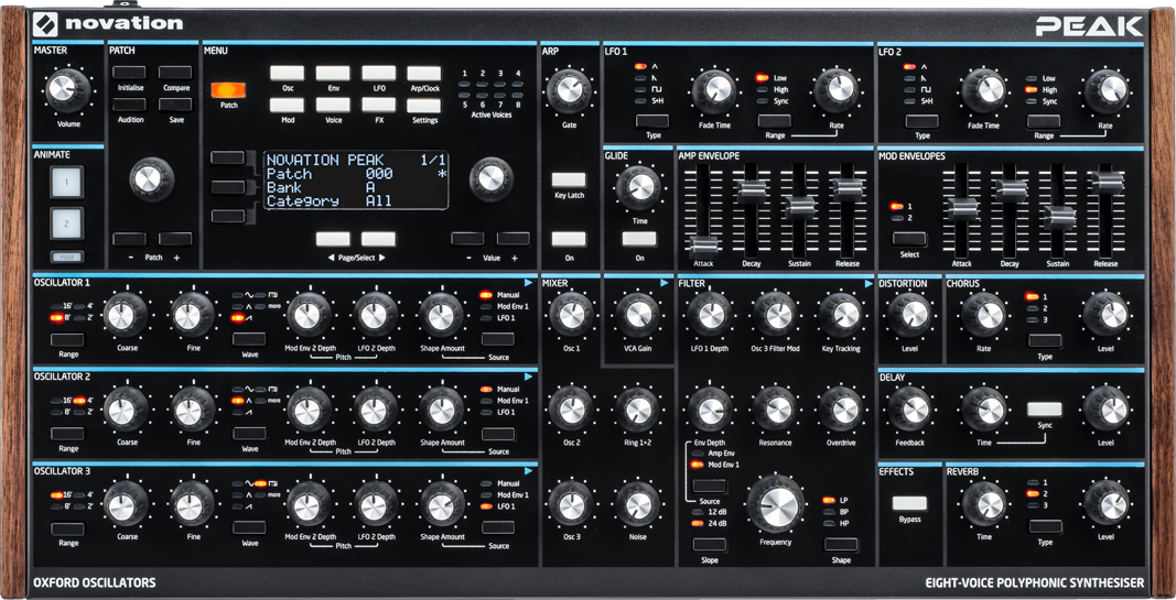 Novation top summit synthesizer