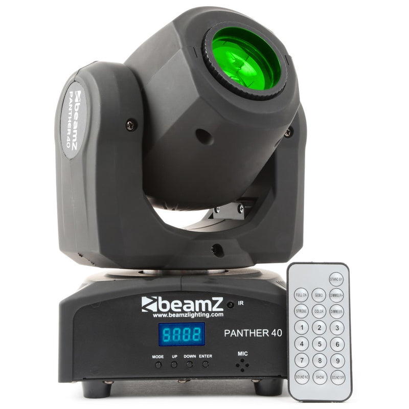BEAMZBEAMZ PANTHER 40 MOVING HEAD SPOT LED - Harry Green Music World - Buy online
