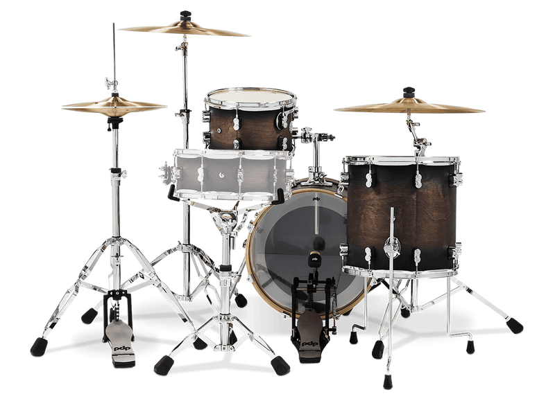 PDP CONCEPT™ MAPLE - SATIN CHARCOAL BURST LACQUER - BOP KIT