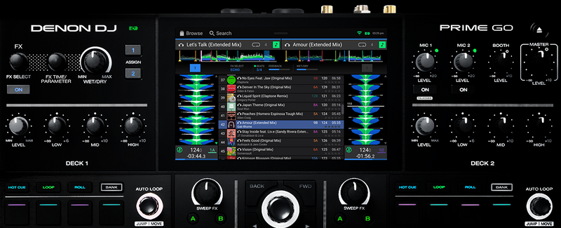 DENON DJ PRIME GO DJ CONSOLE WITH 7" TOUCHSCREEN