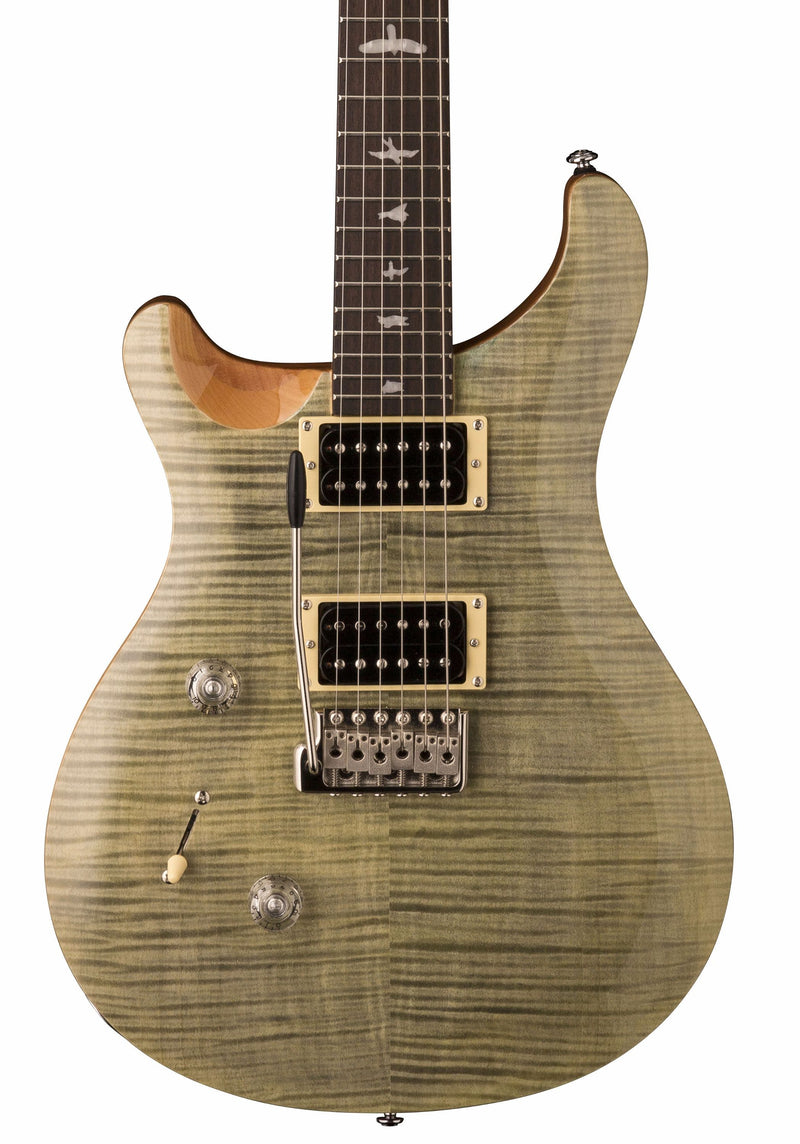 PRS SE CUSTOM 24 LEFT-HANDED ELECTRIC GUITAR - TRAMPAS GREEN