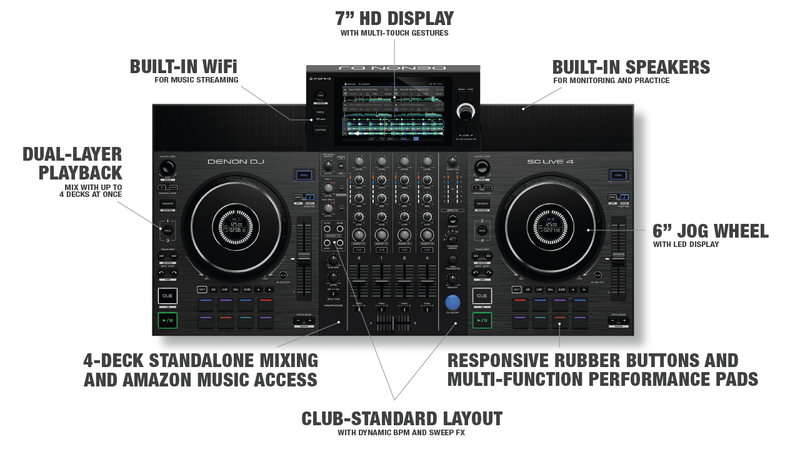 DENON DJ SC LIVE 4 DJ CONTROLLER