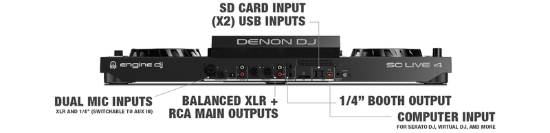 DENON DJ SC LIVE 4 DJ CONTROLLER