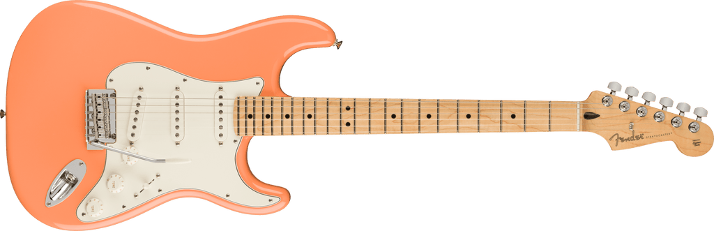 FENDER LIMITED EDITION PLAYER STRATOCASTER®, PACIFIC PEACH ELECTRIC GUITAR
