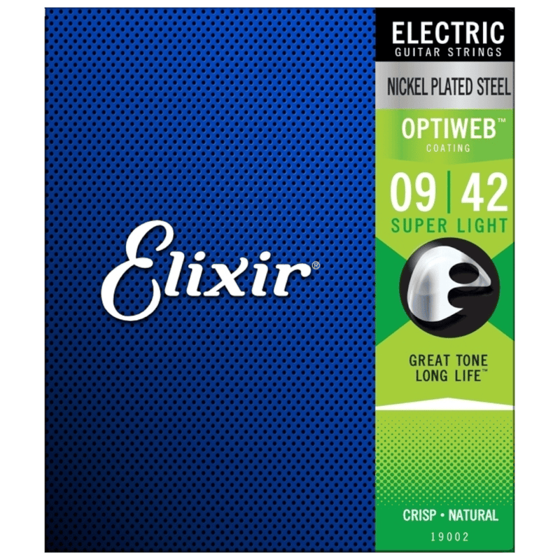 ELIXIR ELECTRIC NICKEL OPTIWEB GUITAR STRING SET