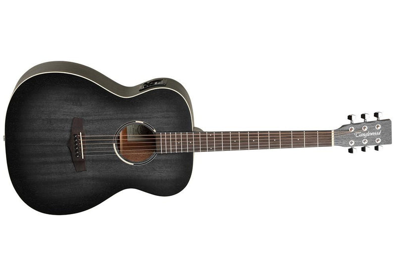 TANGLEWOOD TWBBOE BLACKBIRD FOLK - SMOKESTACK BLACK SATIN + BAG