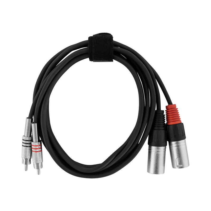 HYBRID DUAL RCA - DUAL XLR MALE CABLE