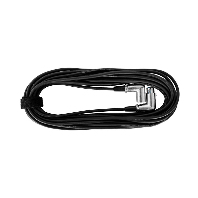 HYBRID RIGHT ANGLE XLR MALE - RIGHT ANGLE FEMALE CABLE
