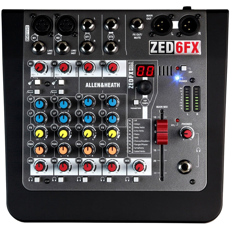 ALLEN & HEATH ZED-6FX TOP