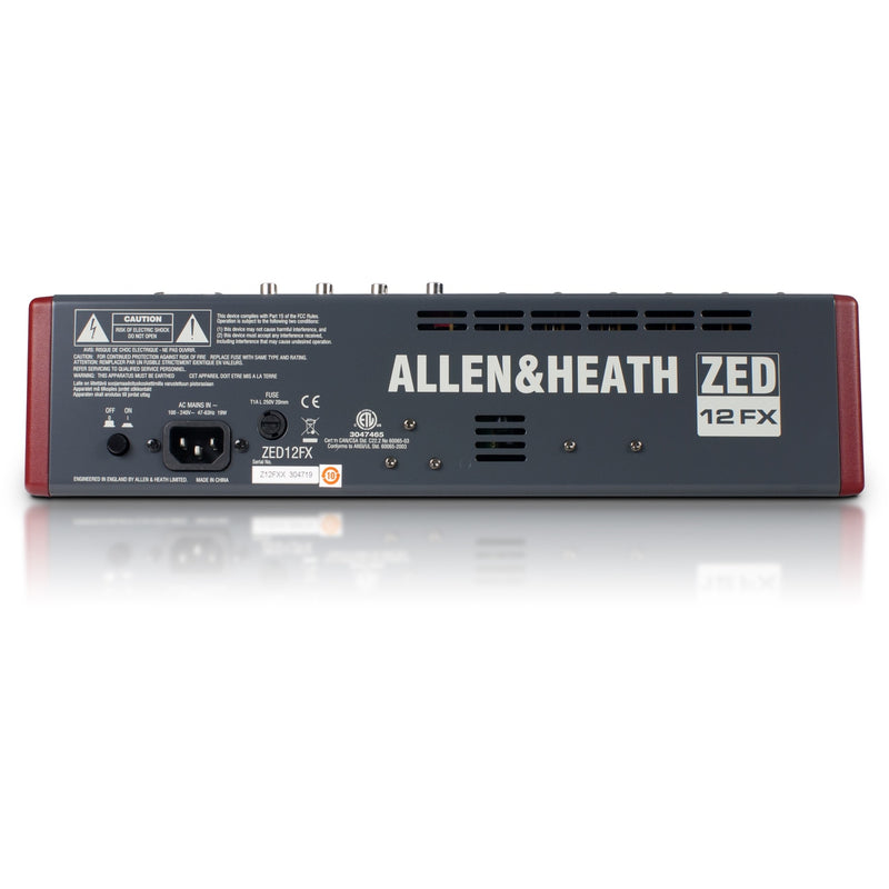 ALLEN & HEATH ZED-12FX BACK