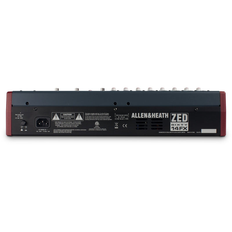 ALLEN & HEATH ZED60-14FX BACK