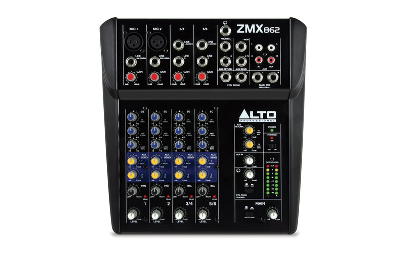 Alto Professional ZMX862 6-Channel Analog Mixer