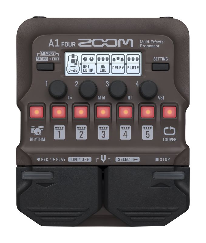 Zoom A1 Four / A1X Four Acoustic FX Instrument Pedal