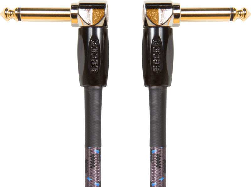 BOSS INSTRUMENT CABLE (15cm) 3-PACK - ANGLED/ANGLED