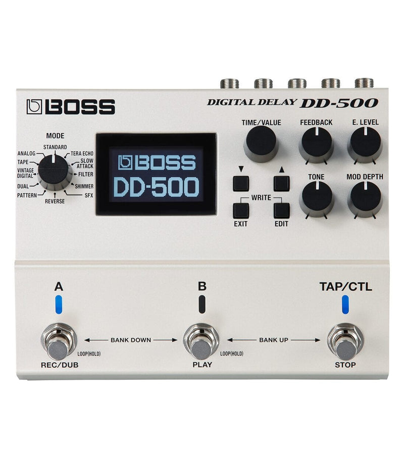 BOSS DD-500 MULTIPLE DIGITAL DELAY EFFECTS PEDAL